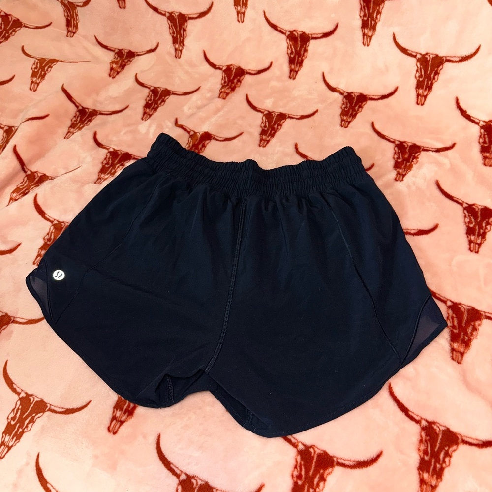 Hotty Hot High-Rise Lined Short 4" Size 4 in True Navy - Picture 7 of 10